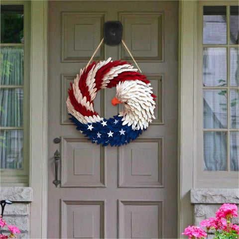 Hatmeo Independence Day Decoration Brave Wings Wreath