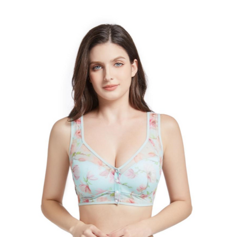 Hatmeo Push-Up Printed Tank Top Bra