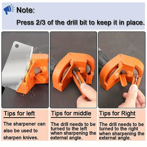 Hatmeo High-Precision Drill Bit Sharpener - Handheld Non-Electric Tool