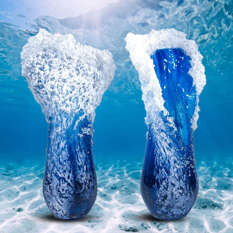 Hatmeo Wave Handmade Glass Vase