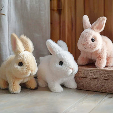 Hatmeo BunnyBuddy Children's Simulation Companion Plush Toy-(AQY）