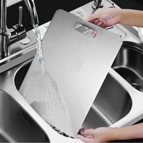 9.06x13.39 Inch Durable 304 Stainless Steel Chopping Board