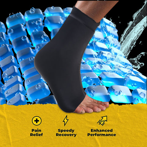Hatmeo Ankle Ice Pack Wrap for Swelling