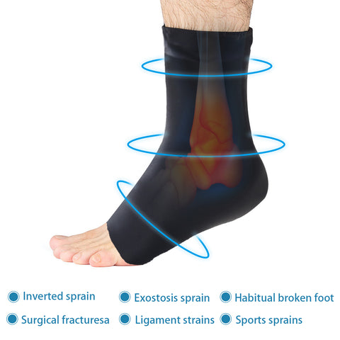 Hatmeo Ankle Ice Pack Wrap for Swelling