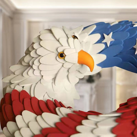 Hatmeo Independence Day Decoration Brave Wings Wreath