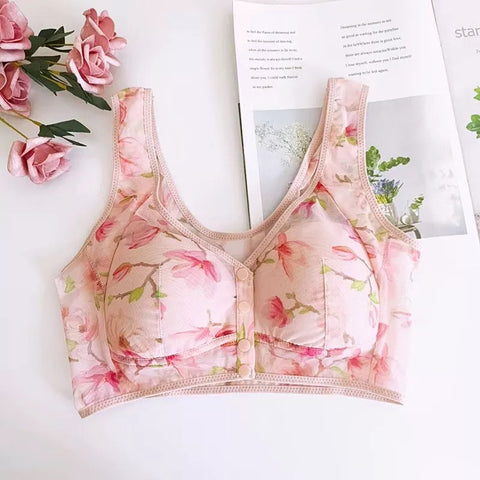 Hatmeo Push-Up Printed Tank Top Bra