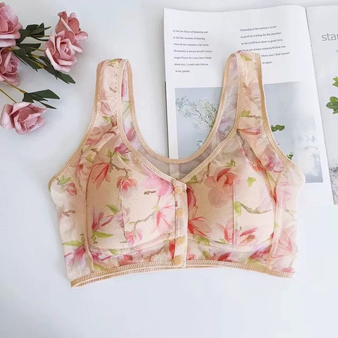 Hatmeo Push-Up Printed Tank Top Bra