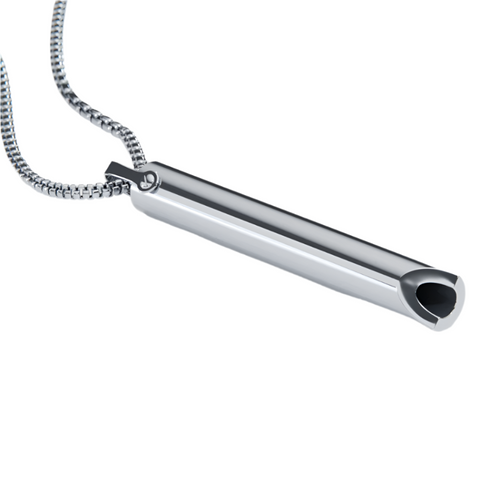 Hatmeo Stress Relief Quit Smoking Whistle Necklace