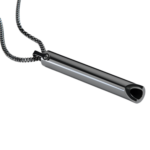 Hatmeo Stress Relief Quit Smoking Whistle Necklace