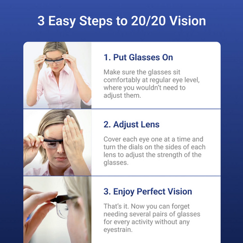 Hatmeo Adjustable-focus Glasses