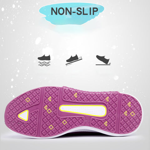Hatmeo Thickened Anti-Slip Cotton Shoes for Elderly Women