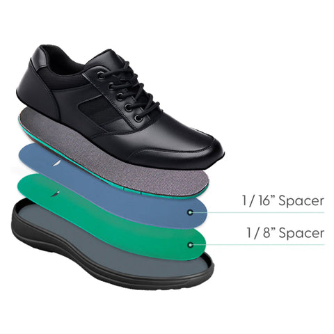 Hatmeo Black Outdoor Leather Shoes