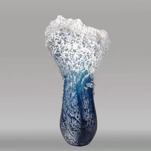 Hatmeo Wave Handmade Glass Vase