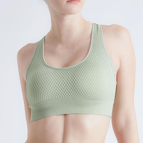 Hatmeo™ Seamless Women's Racerback Sports Wireless Bra（Aqy）