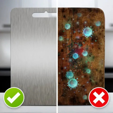 9.06x13.39 Inch Durable 304 Stainless Steel Chopping Board