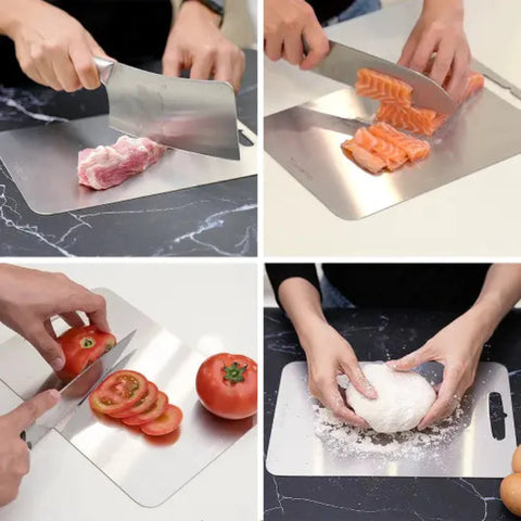 9.06x13.39 Inch Durable 304 Stainless Steel Chopping Board