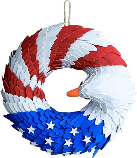 Hatmeo Independence Day Decoration Brave Wings Wreath
