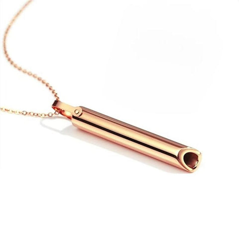 Hatmeo Stress Relief Quit Smoking Whistle Necklace