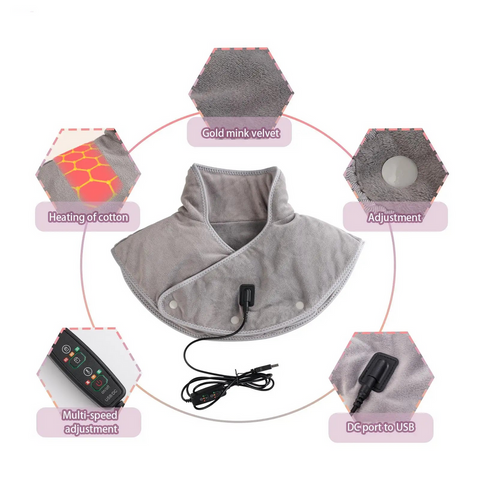Hatmeo Shoulder and Neck Massage Heating Pad