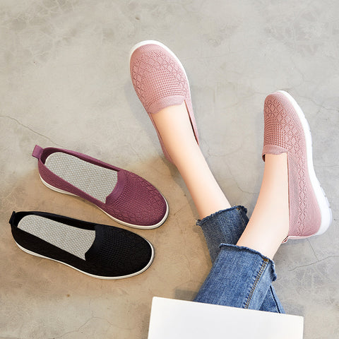 Hatmeo Women's Casual Breathable Flat Shoes