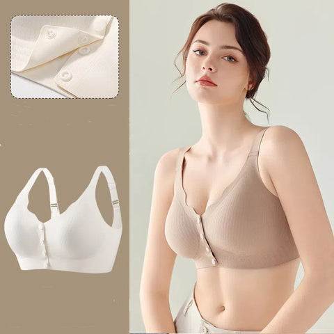 Hatmeo Front Closure Wireless Bra