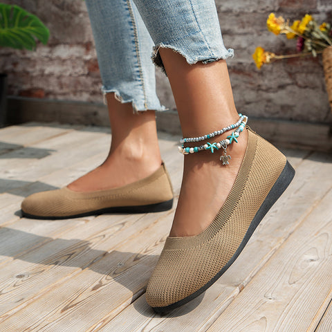 Hatmeo Braided Women's Comfortable Breathable Flat Shoes-（AQY）