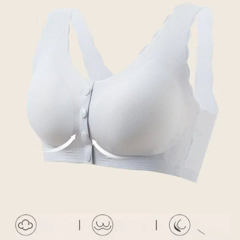 Hatmeo Front Closure Wireless Bra