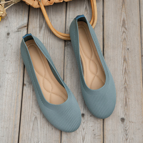 Hatmeo Braided Women's Comfortable Breathable Flat Shoes-（AQY）