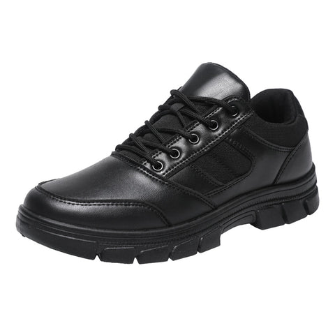 Hatmeo Black Outdoor Leather Shoes