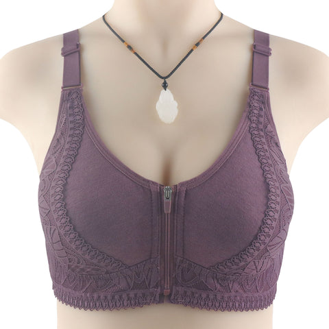 Clearance！ Hatmeo Front Zip Bra