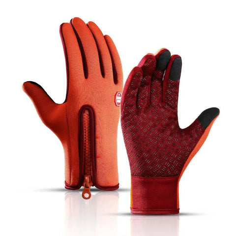 Hatmeo Outdoor Mountaineering Skiing Cycling Gloves With Zipper