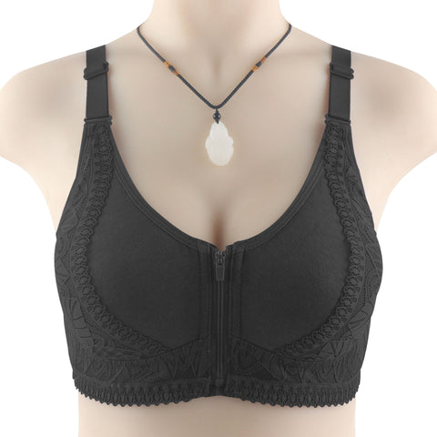 Clearance！ Hatmeo Front Zip Bra
