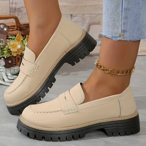 Hatmeo 2024 New Thick-soled Loafers
