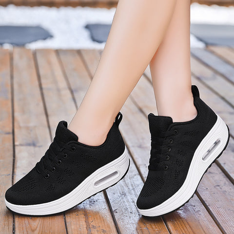 Hatmeo Thick-soled high-heeled sneakers
