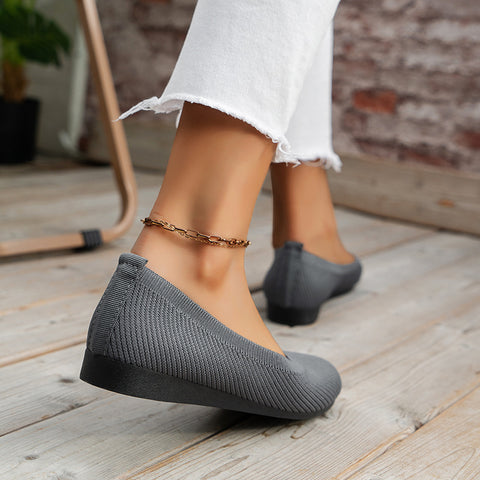 Hatmeo Braided Women's Comfortable Breathable Flat Shoes-（AQY）