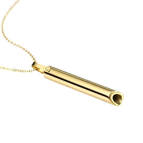 Hatmeo Stress Relief Quit Smoking Whistle Necklace