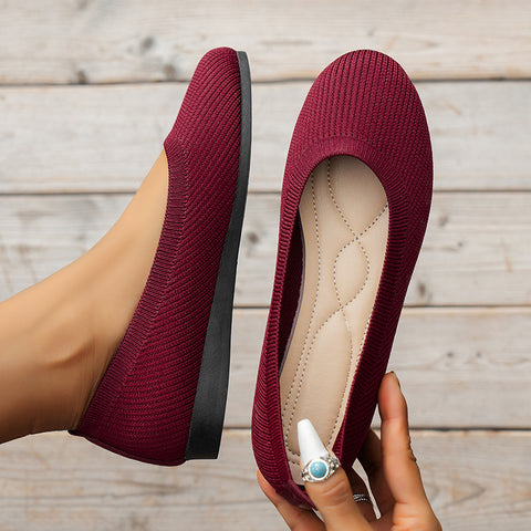 Hatmeo Braided Women's Comfortable Breathable Flat Shoes-（AQY）