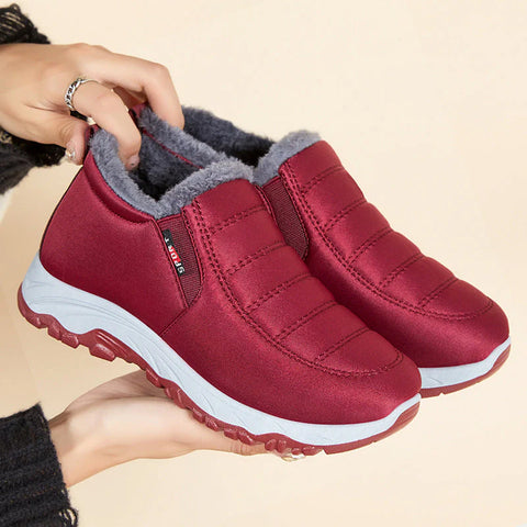 🎄🧑‍🎄Christmas Hot Sale !🔥Winter Simple Style Slip On Warm Fleece Walking Shoes W090