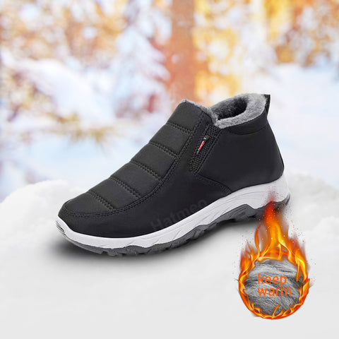 🎄🧑‍🎄Christmas Hot Sale !🔥Winter Simple Style Slip On Warm Fleece Walking Shoes W090