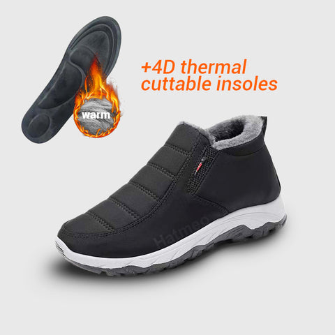 🎄🧑‍🎄Christmas Hot Sale !🔥Winter Simple Style Slip On Warm Fleece Walking Shoes W090