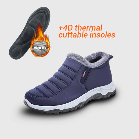 🎄🧑‍🎄Christmas Hot Sale !🔥Winter Simple Style Slip On Warm Fleece Walking Shoes W090