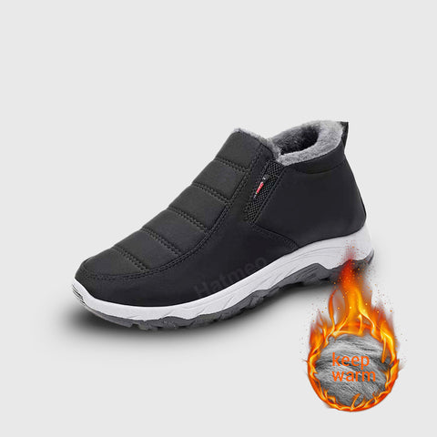 🎄🧑‍🎄Christmas Hot Sale !🔥Winter Simple Style Slip On Warm Fleece Walking Shoes W090