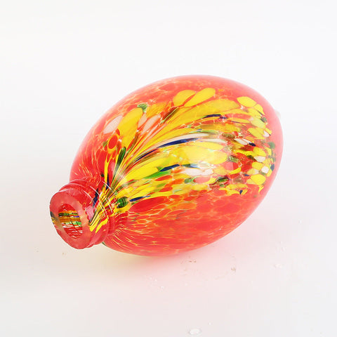 Hatmeo Blown Glass Hummingbird Feeder
