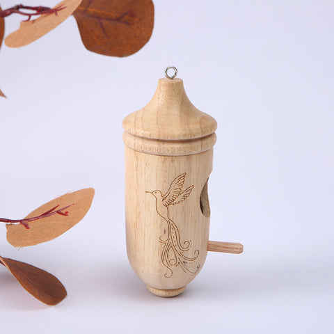 Hatmeo Wooden Hummingbird House