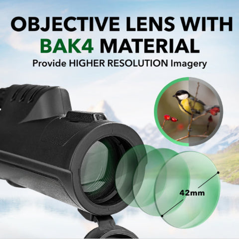Hatmeo 10*50 Monocular Telescope High Magnification for Smartphone