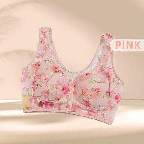 Hatmeo Push-Up Printed Tank Top Bra