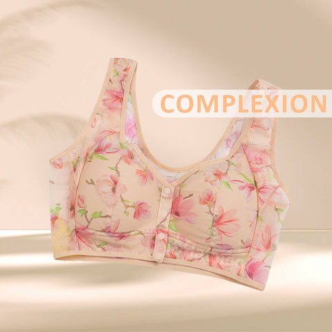 Hatmeo Push-Up Printed Tank Top Bra