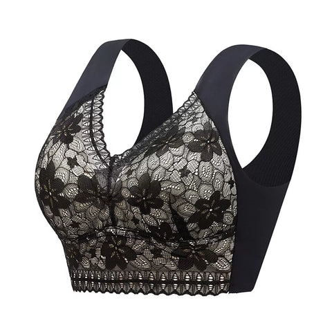 Hatmeo Lace Push-up Comfortable Seamless Bra (AQY)