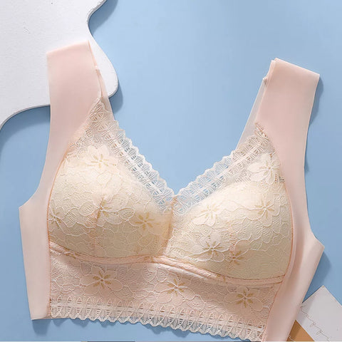 Hatmeo Lace Push-up Comfortable Seamless Bra (AQY)