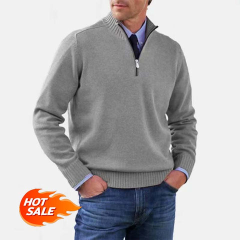 🎉2024 New Year Sale !🔥Men's Lock-Warm Basic Zipper Sweater (MY01)-2 Pcs Free Shipping!